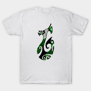 MATAU - Black (Fish Hook) T-Shirt